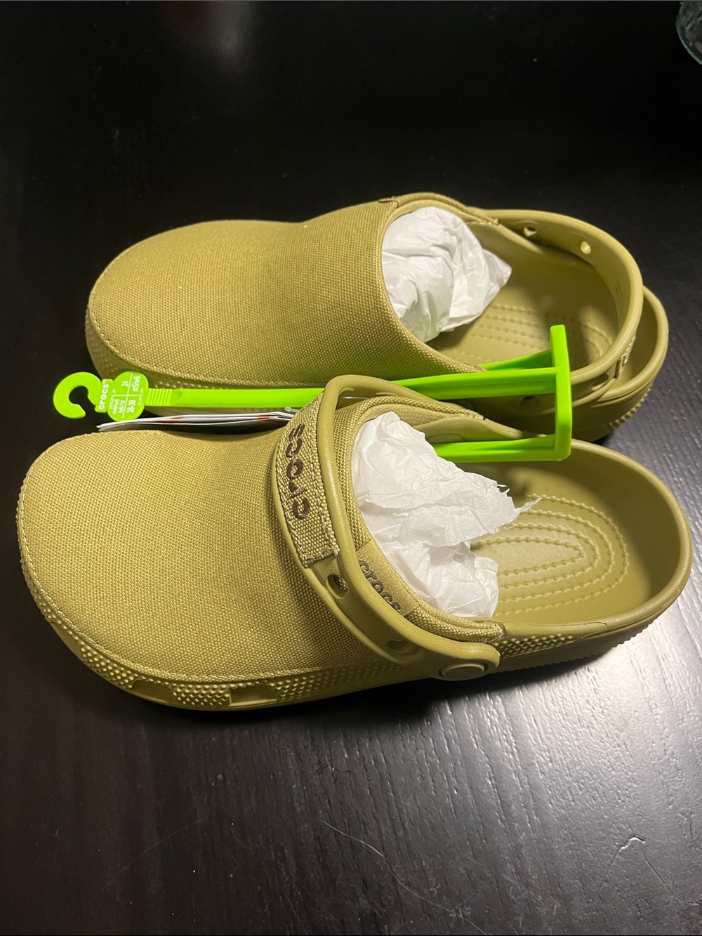 CROCS Canvas Clog in Green - Picture 2 of 5